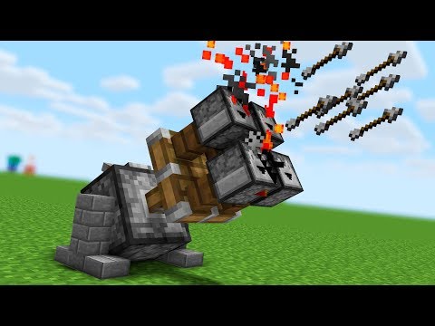 Вопрос: Как сделать пулемет в Minecraft?