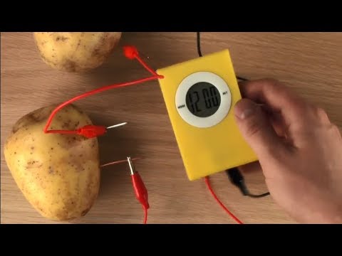 Вопрос: Как сделать картофельную батарею для часов?